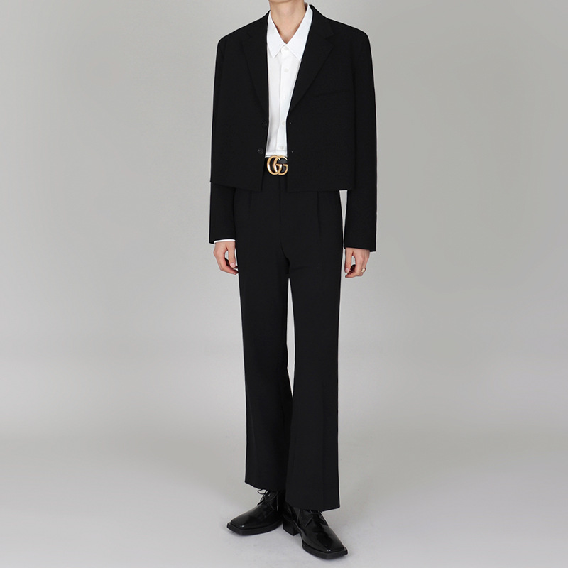 Casual suit jacket men's spring trendy single suit top high-end and handsome small suit